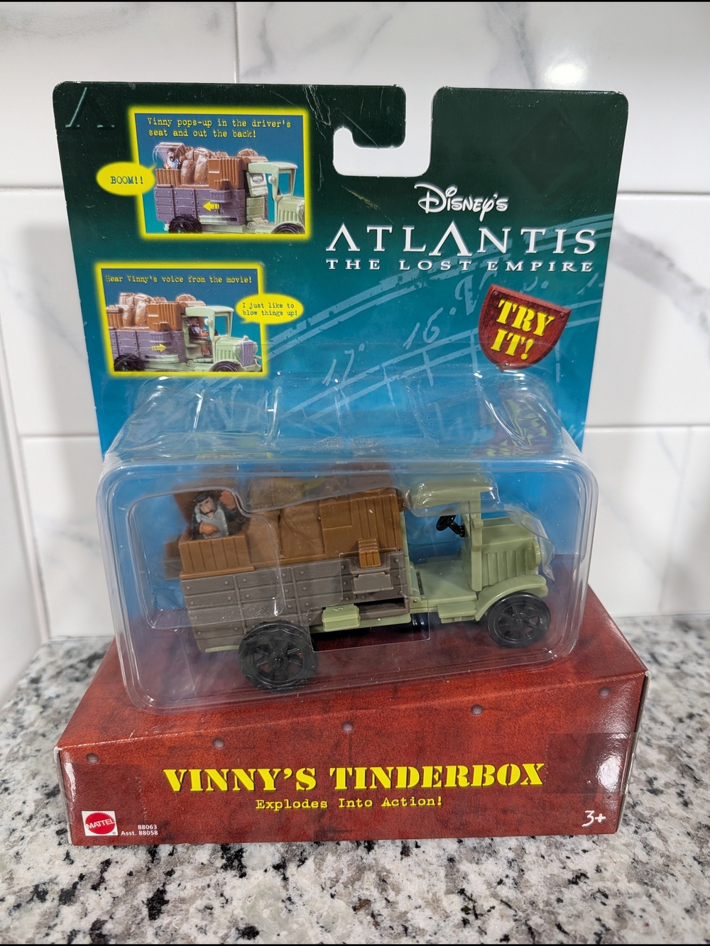 Disney Atlantis Vinny's Tinderbox Truck - Green & Brown